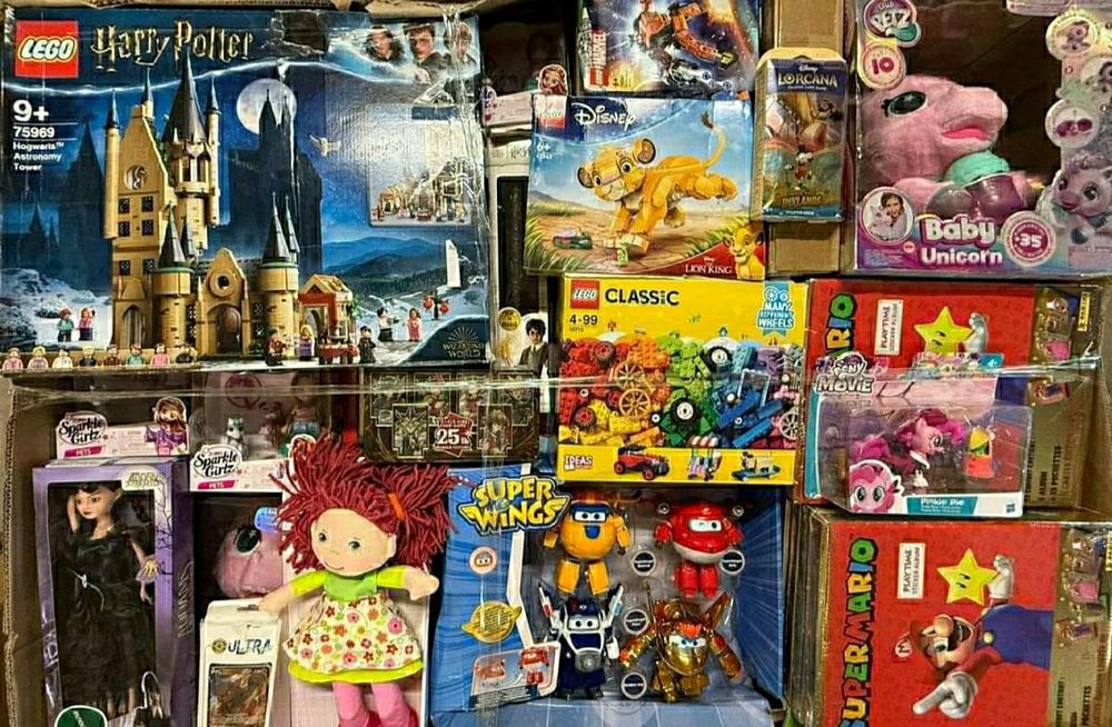 Karton Zabawek Mix 100PLN NOWE Lego Hot Wheels Barbie Puzzle Hobbit