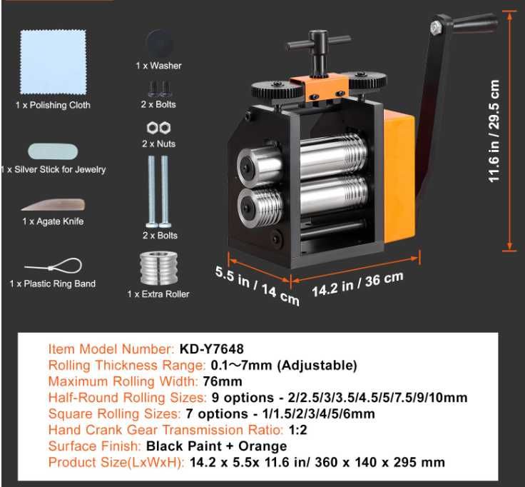 Laminador manual ourivesaria NOVO