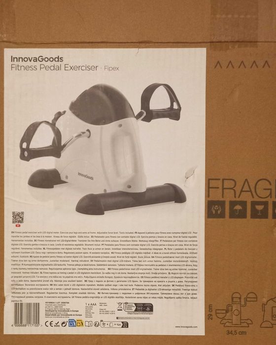 Pedaleira InnovaGoods para exercício caseiro