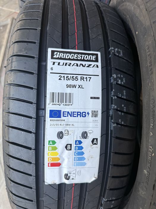 26 рік 215 55 r17 bridgestone turanza 6 літо 215/55 r 17 98w хl