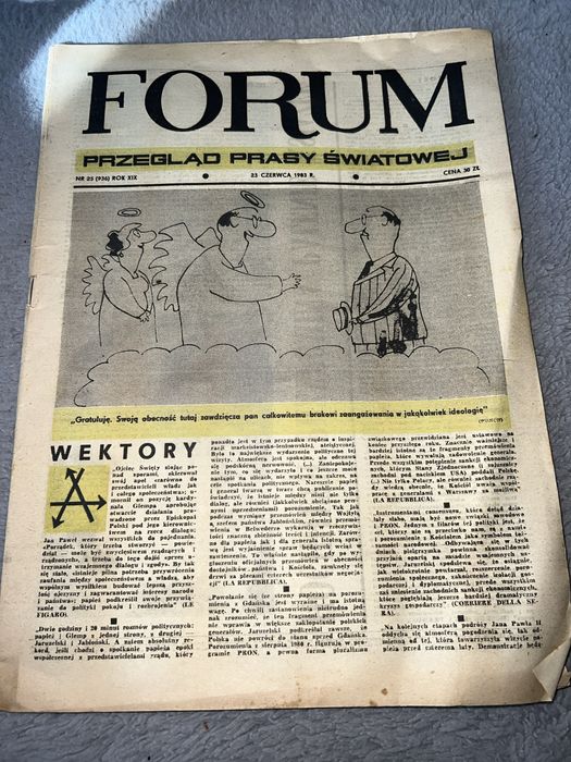 Gazeta FORUM 23 czerwca 1983 - kolekcja gazet PRL