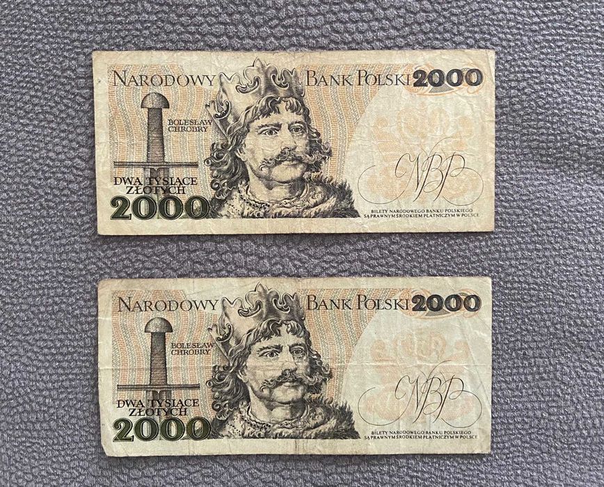 2000 zł Seria BD 1974