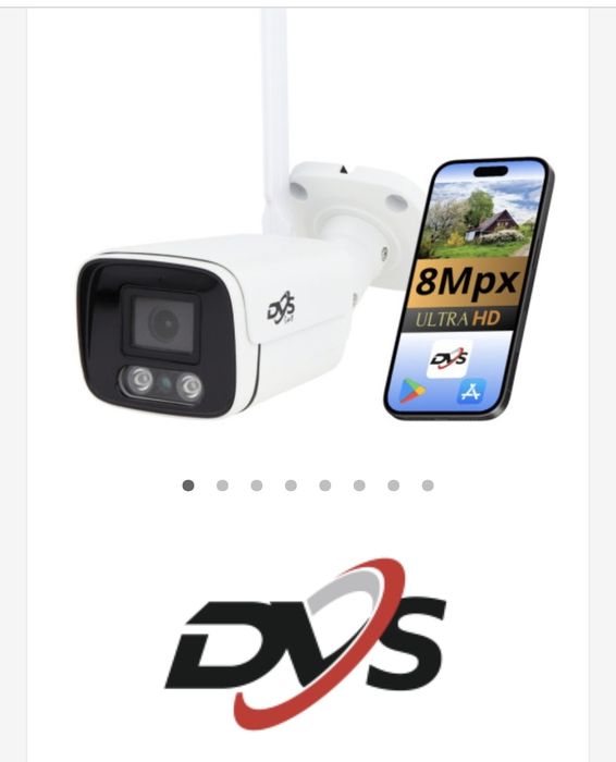 Zewnętrzna Kamera Bezprzewodowa Ip WiFi 8MPX 4K