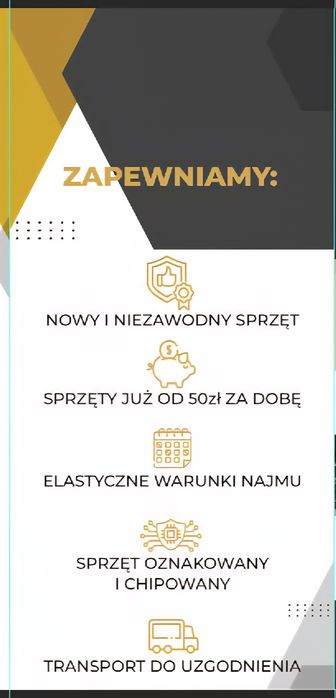 Wynajem sprzętu,  Wypożyczalnia sprzęt,  Wynajmowanie sprzętu
