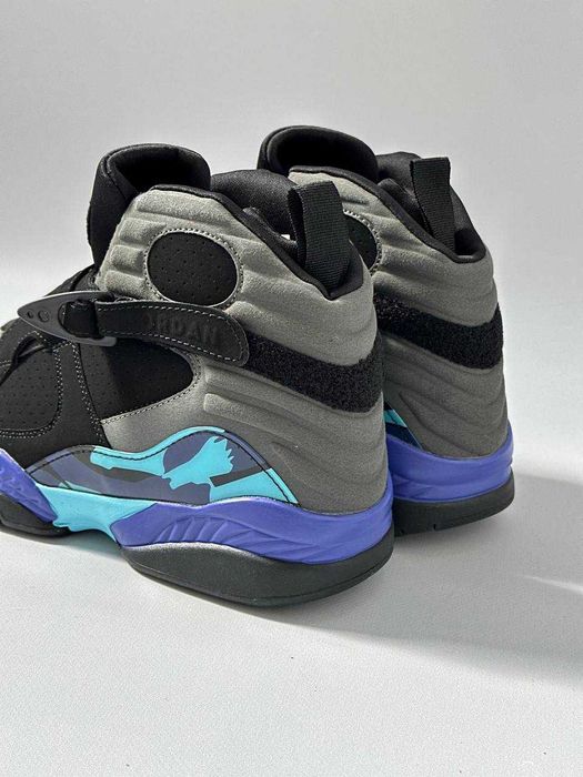 Бомбические мужские кроссовки Jordan 8 Retro Aqua кросівки джордан