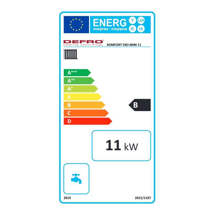 Kocioł, piec DEFRO KOMFORT EKO mini 11 kW - ekogroszek