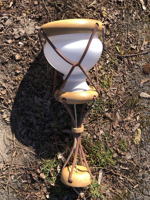Lampa wisząca boho rustykalna kolonialna prl retro vintage