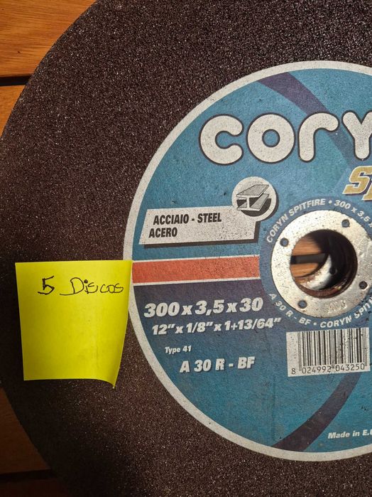 80 Discos BERNER e outros para Metal – NOVOS/nunca usados