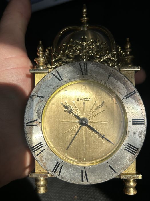 Zegarek zegar alarm budzik Swiza 8 ANTYK