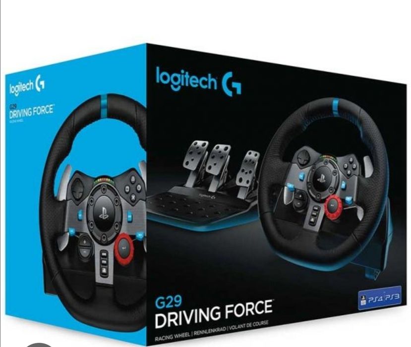 Volante + pedais (logitech g29); suporte ajustável ;5 jogos  de oferta