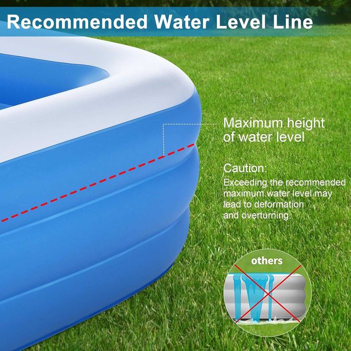 Piscina insuflável |||| 241 x 142 x 56 cm |||| 300 x 182 x 55 cm -NOVO