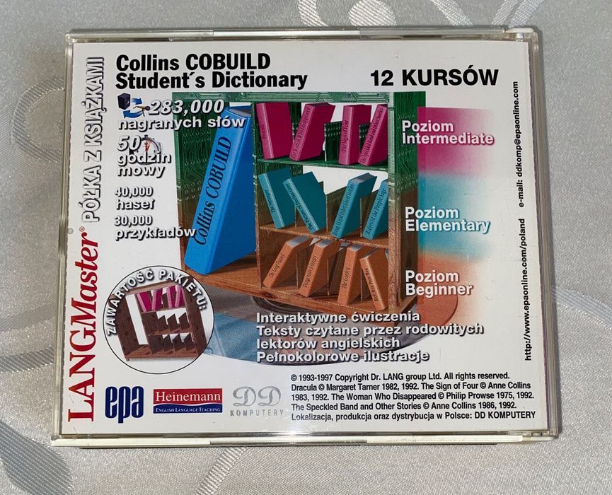 Langmaster Pack 4 CD intermediate kurs angielskiego Dracula Speckled