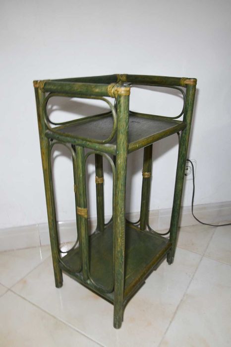 Estante Bambu Rattan Verde