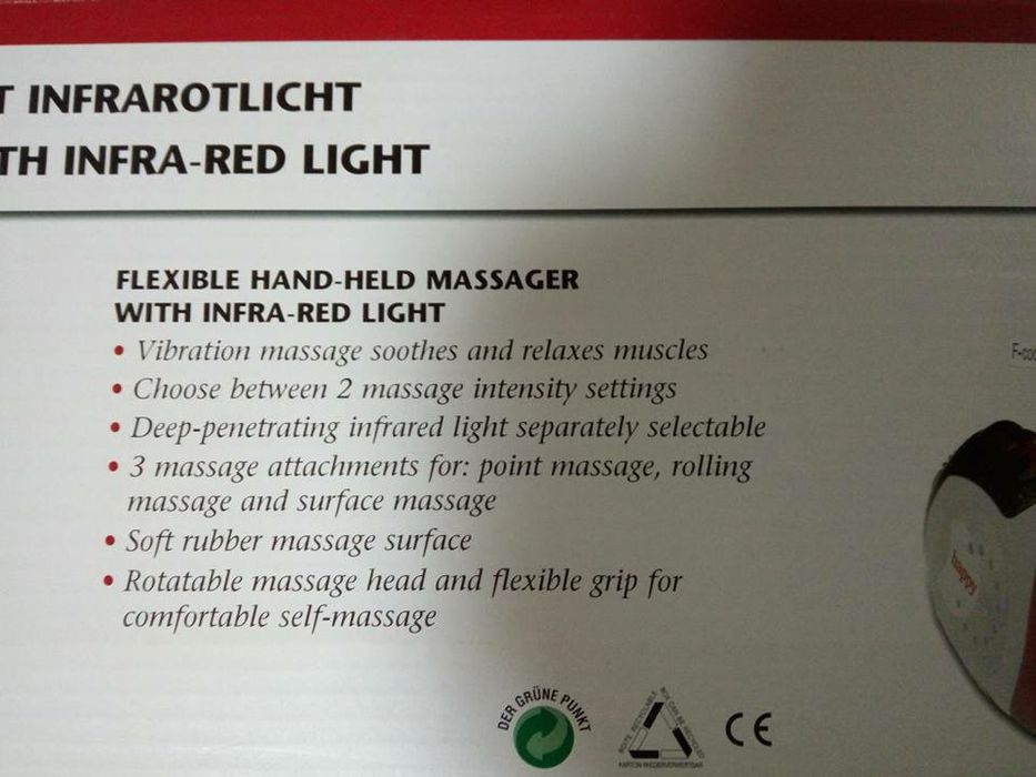 Aparelho de infravermelhos com massajador (fisioterapia)