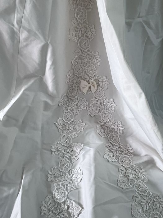 Vestido de noiva branco perola