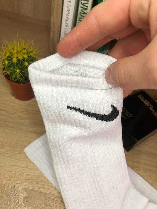 12 ПАР 250ГРН! Носки мужские демисезонные спортивные высокие Nike Найк