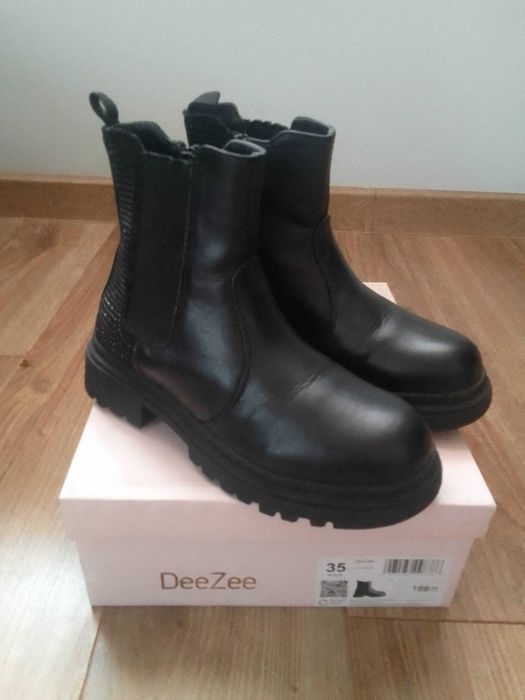 Jak nowe botki dziewczęce ocieplane Dee Zee rozmiar 35 jak 36