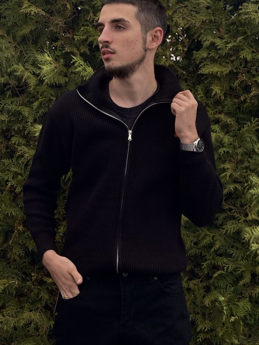 Кардиган мужской Polo Ralph Lauren черная Зипка Поло Ральф Лоурен худи