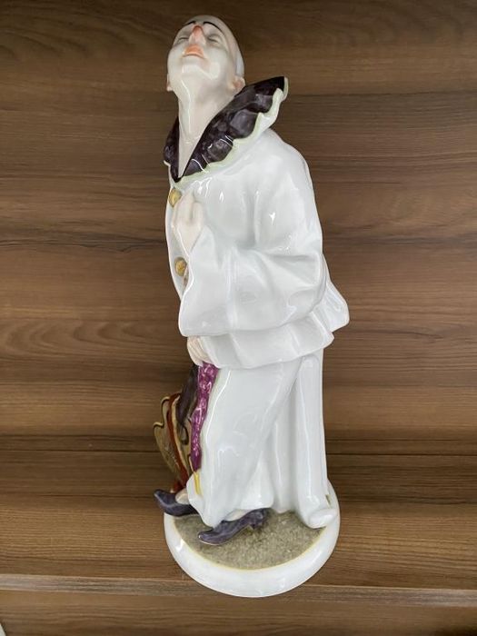 Пьеро фарфор статуетка арт-деко Карл Энс