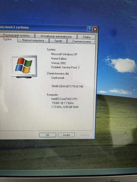 Laptop Fujitsu Siemens Amilo Pro + torba