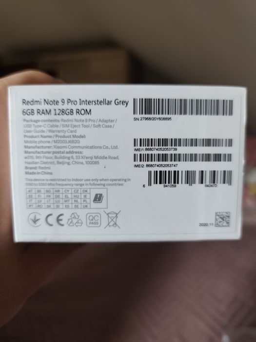 Xiaomi redmo note 9 pro