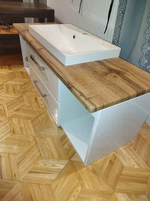 Szafka łazienkowa wisząca + zlew Fokus B