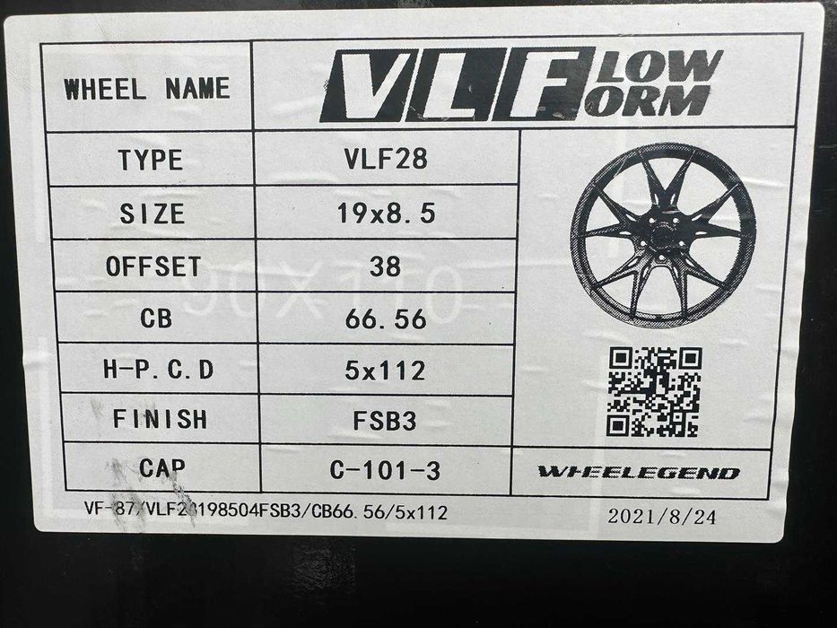 Felgi 19cali Audi A4 BMW G30 Ford Mercedes Seat Skoda Vw 5x112 nr908H