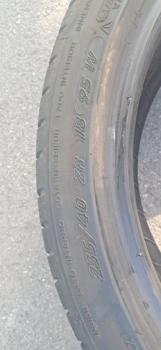 2  pneus  michelin pilot sport 235/40 R18 muito piso