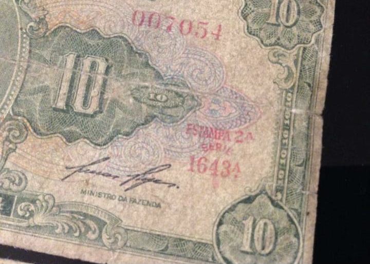 3 notas / nota cruzeiros republica estados unidos brasil