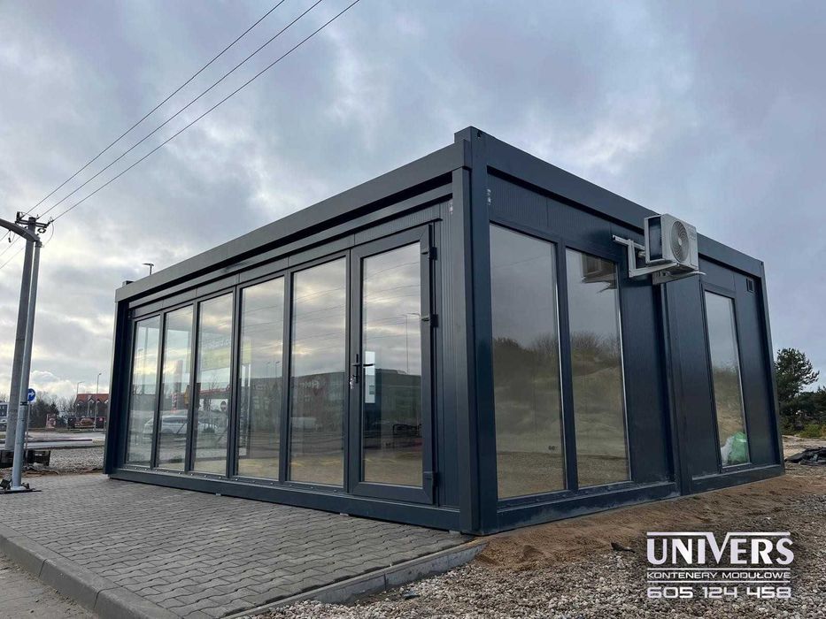 kontener pawilon 7x6 biuro komis salon kosmetyczny Bydgoszcz