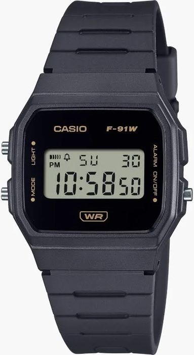 Годинник Casio F-91W чоловічий чорний