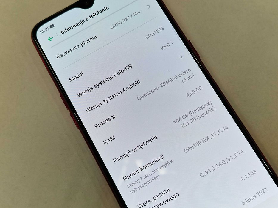 OPPO RX17 Neo Dual SIM/ 4GB/ 128GB/ Mocha Red/ Grade A-