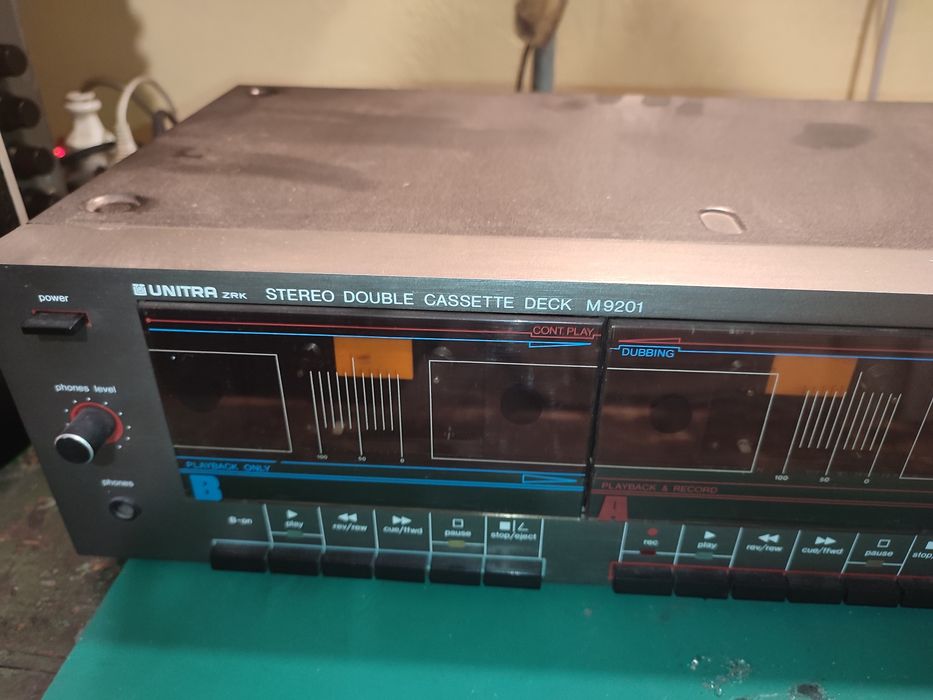 Magnetofon dwukasetowy deck m9201