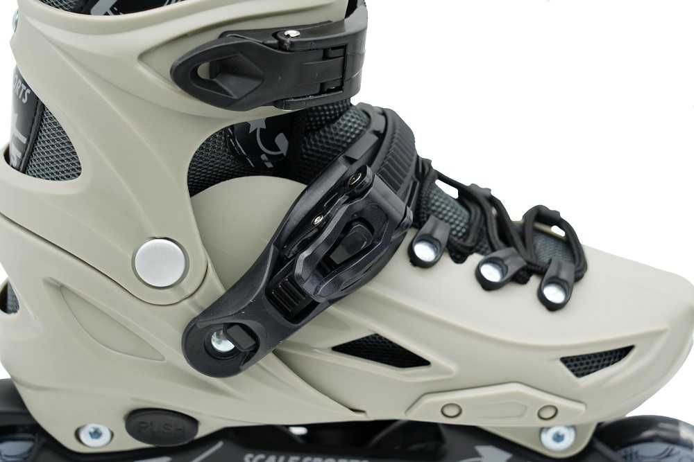 Дитячі роликові ковзани Scale Sports ролики коньки розсувні Сірий