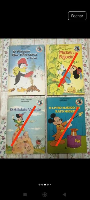 Livros Clube do Rato Mickey, vintage