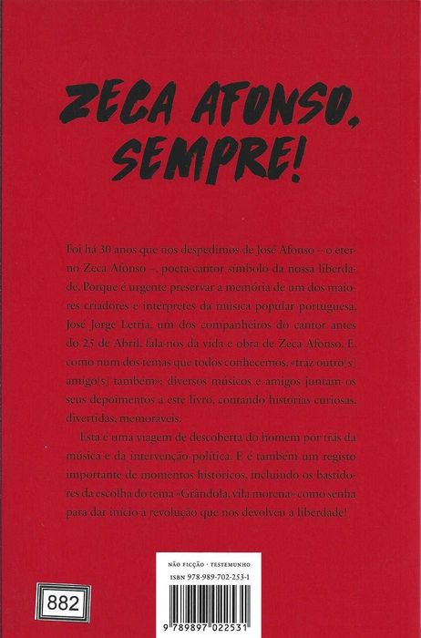 José Jorge Letria e José Fanha - - - José Afonso: O Que Faz .. - Livro