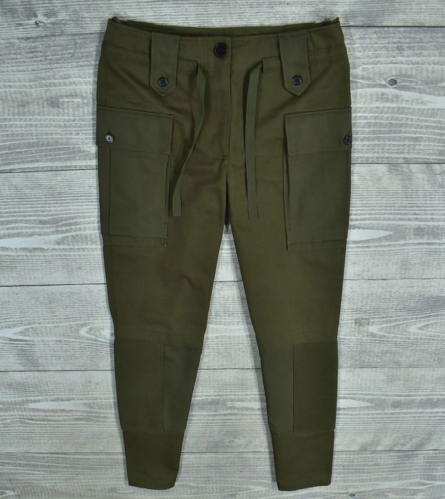 Alexander Mcqueen Spodnie Damskie Cargo Wełniane Panele 40