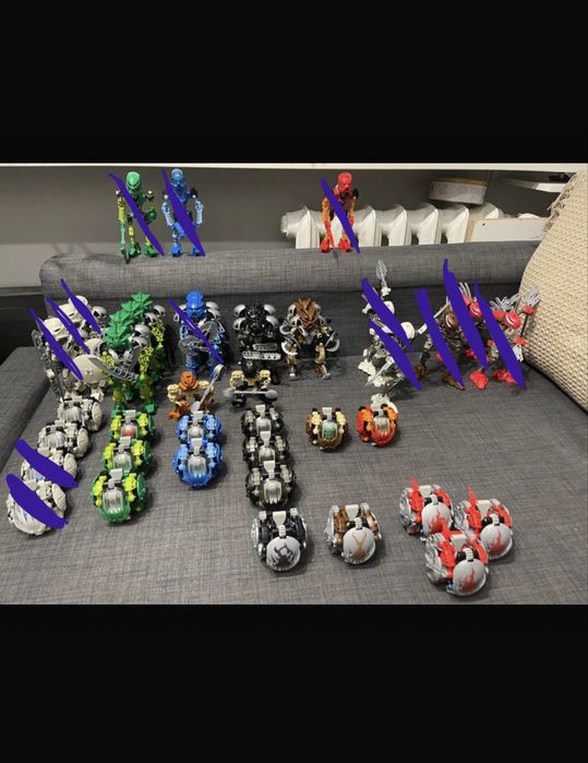 Lego bionicle różne zestawy z pierwszych serii Toa Bohroki Maroranie