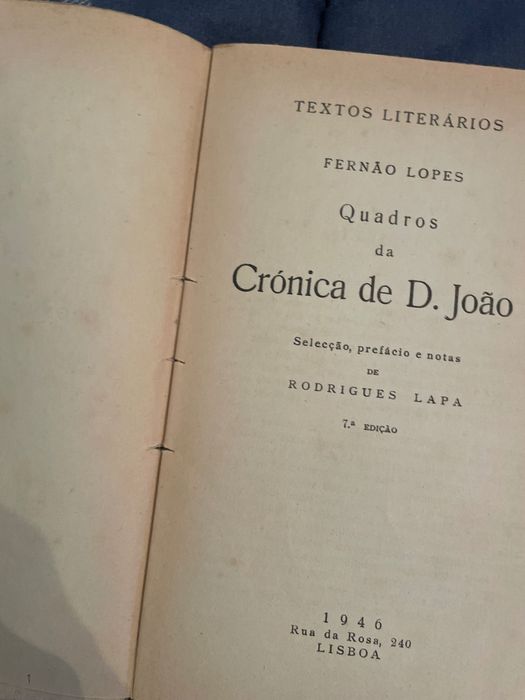 Livro Quadros da Crónica De D.João I