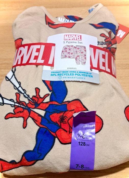 Піжама Велюрова на хлопчика спайдермен,пижама на мальчика primark