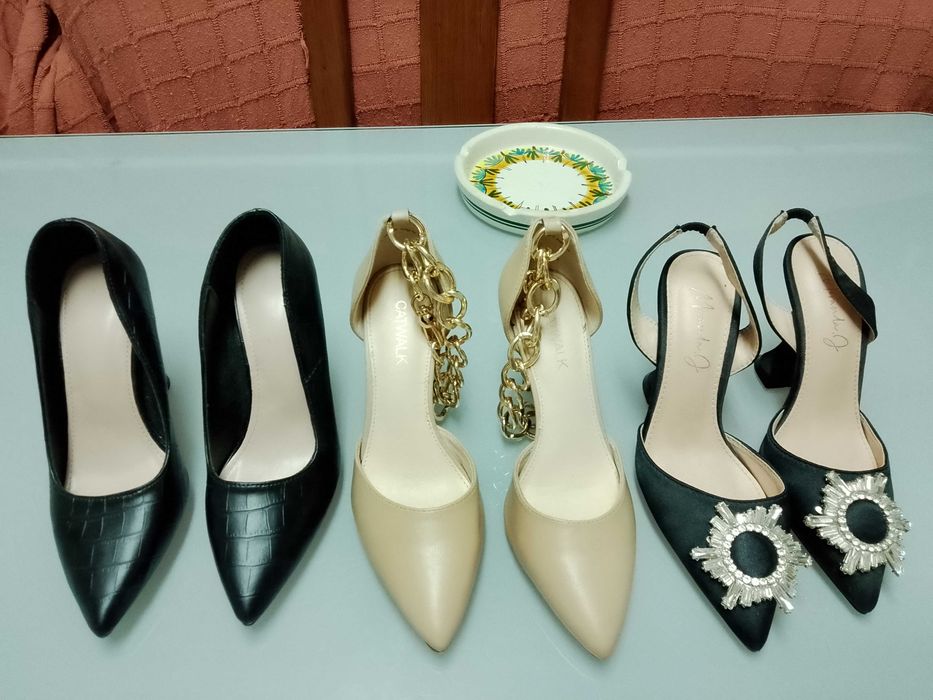 3 lindos sapatos como novos n 36