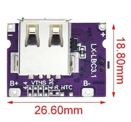 Модуль контроллер быстрая зарядка Type-C 3,1A модуль чип IP5310 LED