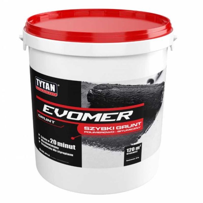 Tytan Evomer  Szybki Grunt  polimerowo-bitumiczny 18 KG , na styropian