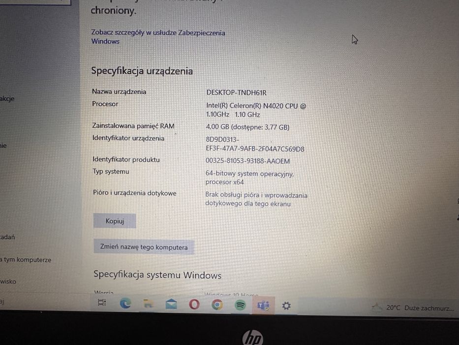 Laptop HP Deskop - TND61R