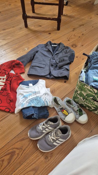 Karton ubrań dla chłopca 98-104