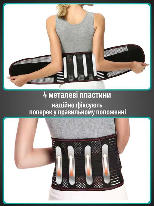 Пояс корсет для спини спины ортопедичний ребрами жесткости жорсткості