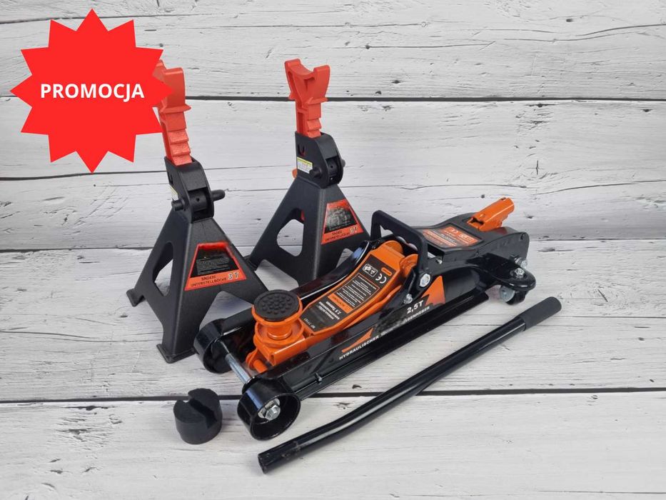 PROMOCJA! NOWY Podnośnik Niskoprofilowy 2,5T + Podstawki 3T