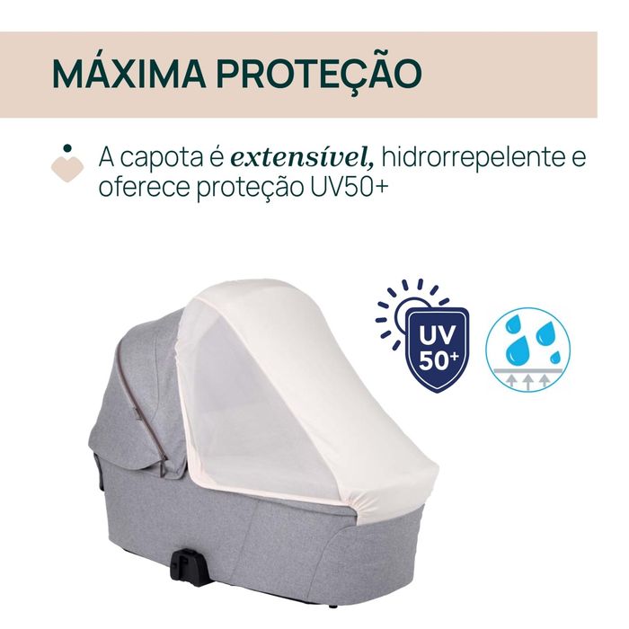 Carrinho Bebé - Chicco Bellagio selado com Alcofa