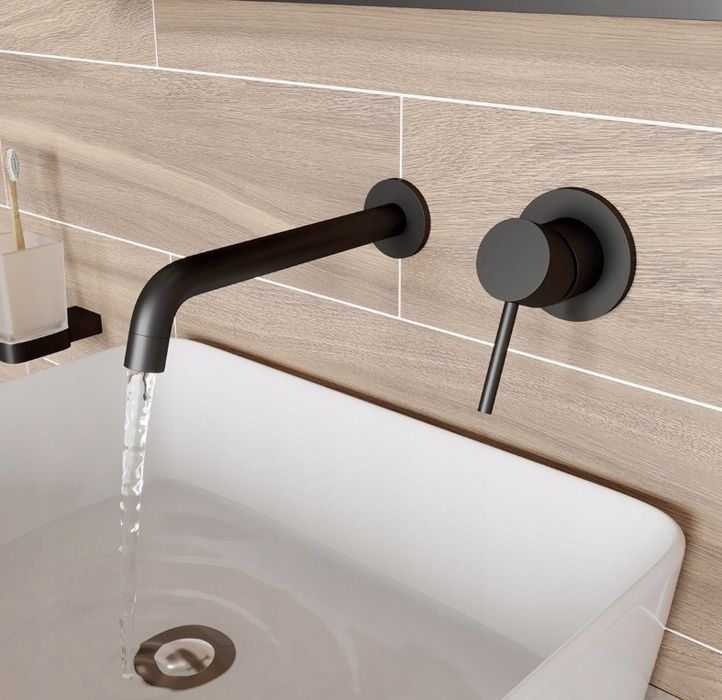 Bateria umywalkowa podtynkowa Veldman Costa Black Nowa!