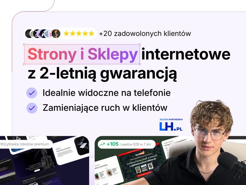 Strony internetowe | Sklepy internetowe | Już od 10 dni | Z Gwarancją | Tworzenie stron internetowych | Strony www